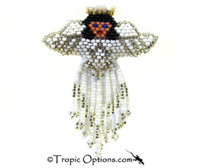 Angel Keychain - White/Silver